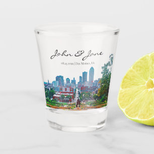 Vaso De Chupito Glass De Hielo Iowa Personalizado Des Moines