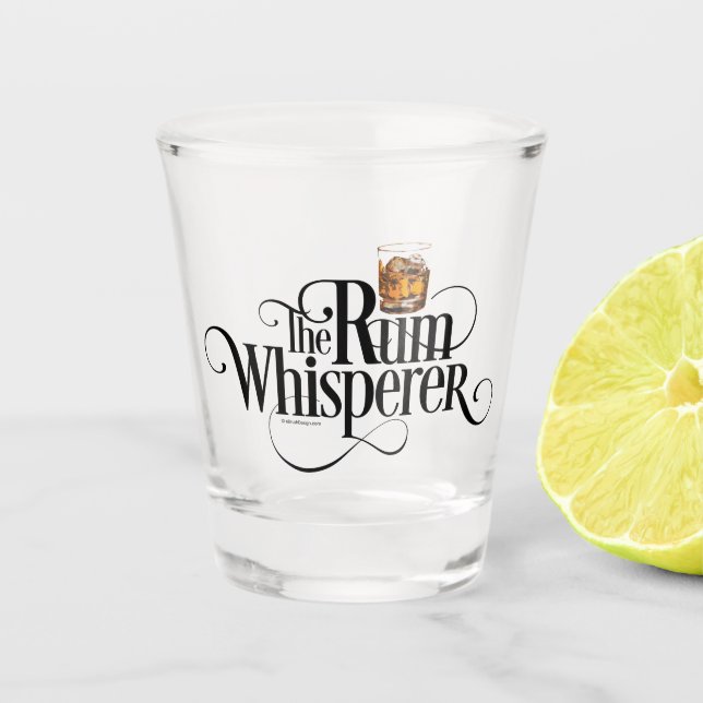 Vaso De Chupito Glass de Rum Whisperer (Anverso)