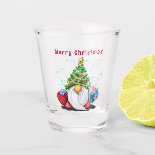 Vaso De Chupito Glass Gnome Shot Glass (Anverso)