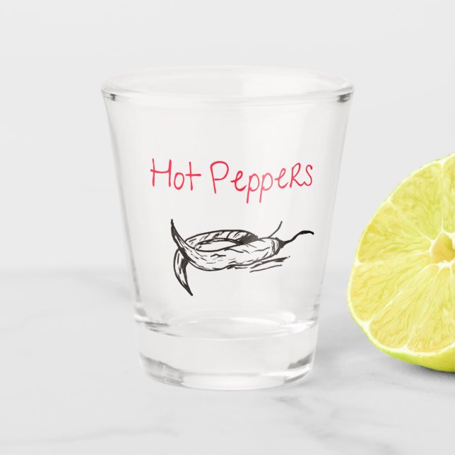 Vaso De Chupito Glass Hot Pepper Shot (Anverso)