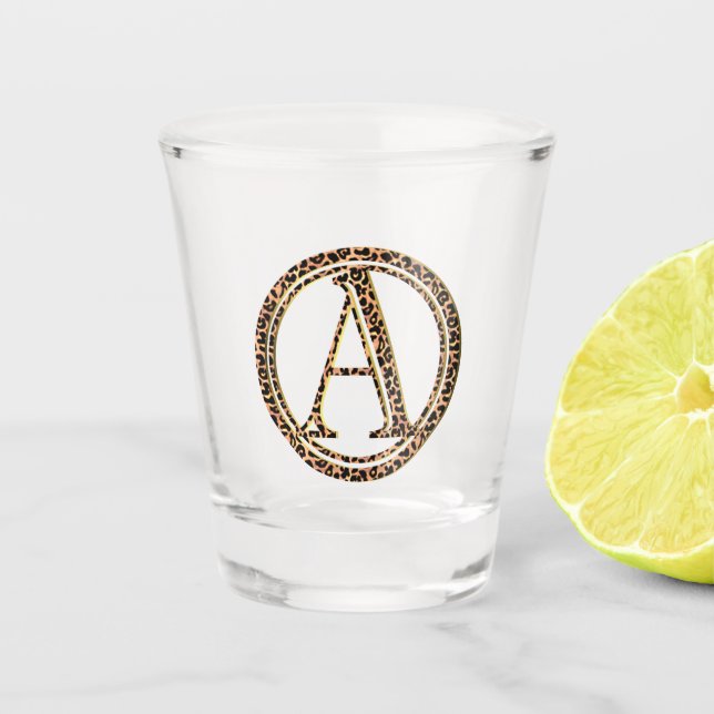 Vaso De Chupito Glass Leopard Shot (Anverso)