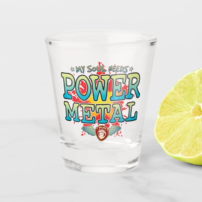 Vaso De Chupito Glass Power Metalizado Soul Shot (Anverso)