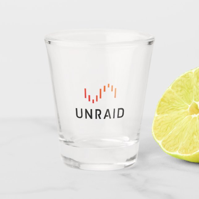 Vaso De Chupito Glass Unraid Shot (Anverso)