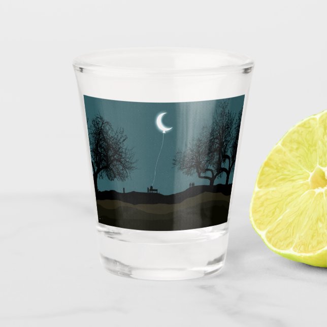 Vaso De Chupito Globo lunar (Anverso)