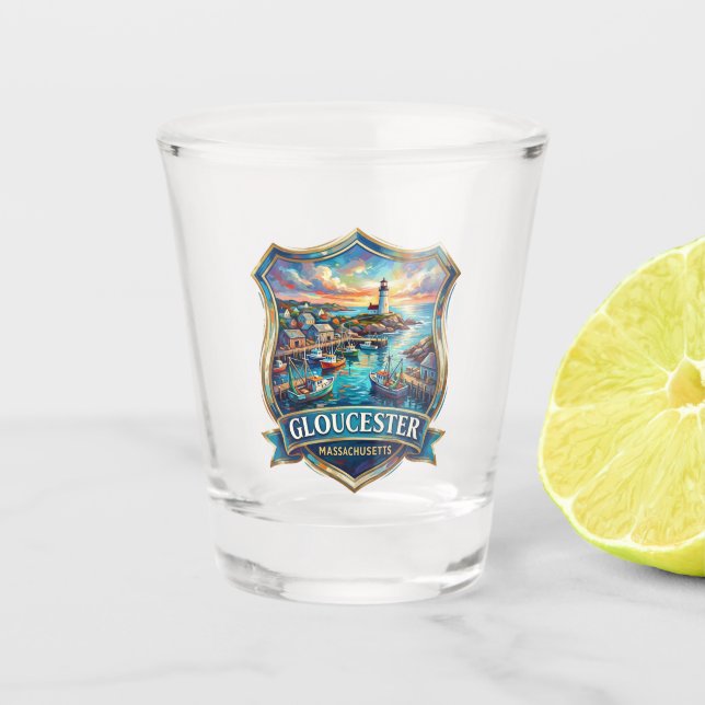 Vaso De Chupito Gloucester, Massachusetts (Anverso)