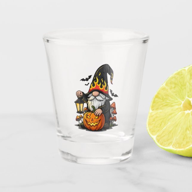 Vaso de chupito Gnome de Halloween (Anverso)