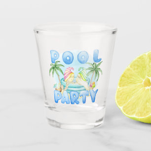 Vaso De Chupito Gnomos de Fiesta en la Piscina
