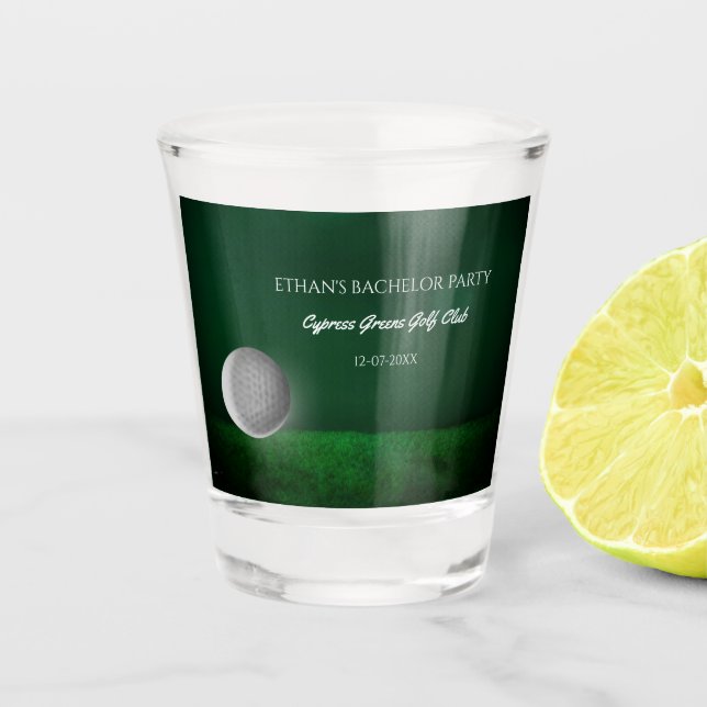Vaso De Chupito Golf Bacheller Party - Golf fiesta - Golfistas (Anverso)