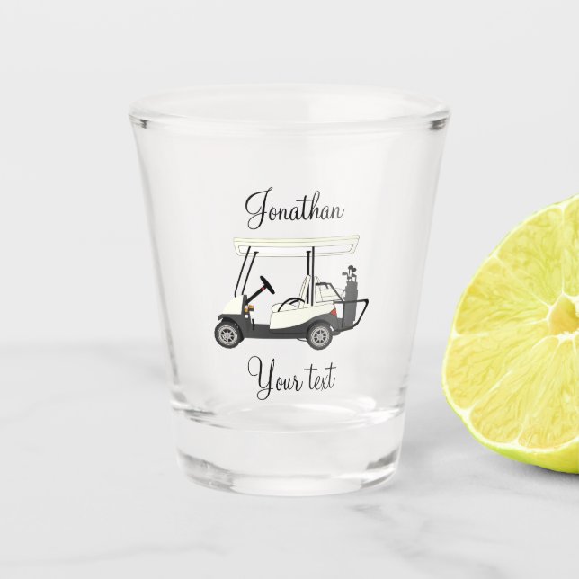 Vaso De Chupito Golf Golfer Cart Shot Glass (Anverso)