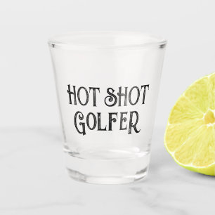 Vaso De Chupito Golfer Hot Shot Gracioso vidrio caliente de rega