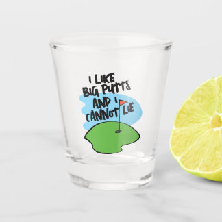Vaso De Chupito Golfer Me Gustan Los Putts Grandes Y No Puedo Ment