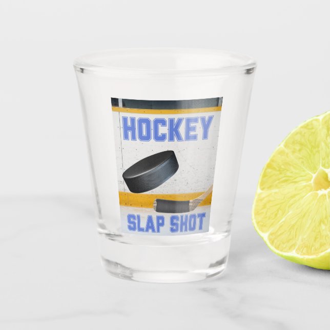 Vaso De Chupito Golpe de hockey (Anverso)