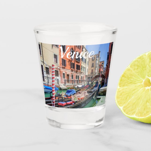Vaso De Chupito Góndola tradicional de Venecia (Anverso)