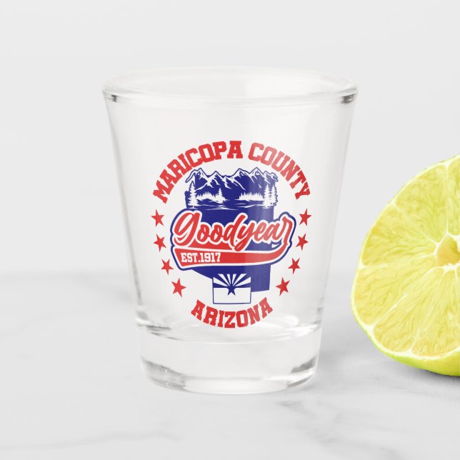 Vaso De Chupito Goodyear, Arizona (Anverso)