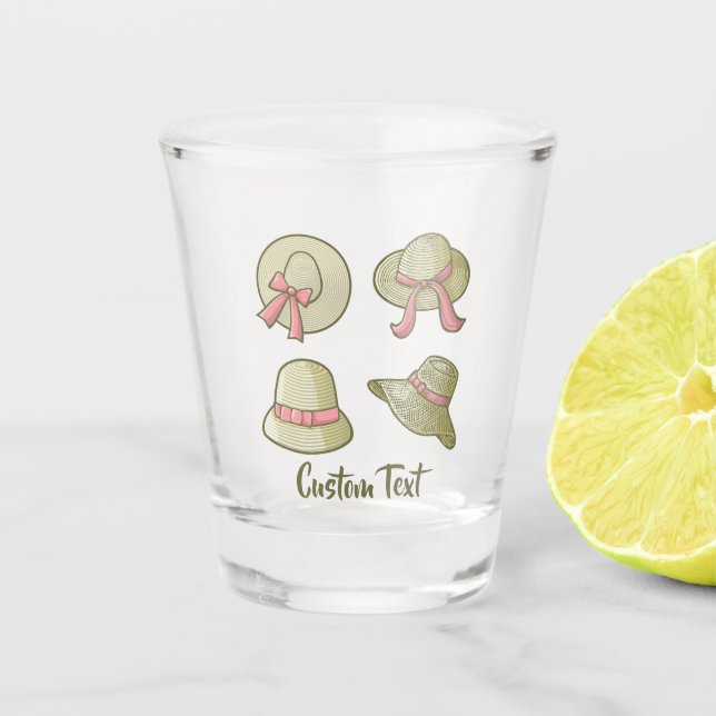 Vaso De Chupito Gorras De Verano Amarillo (Anverso)