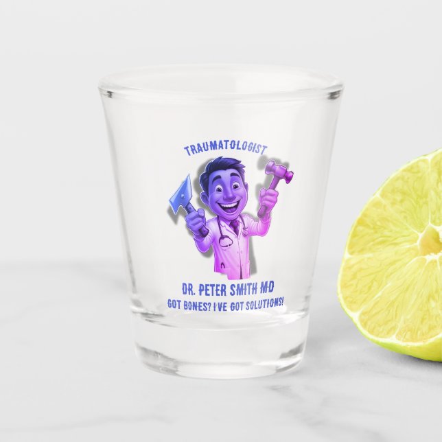 Vaso De Chupito Got bones? I’ve got solutions doctor traumatologis (Anverso)