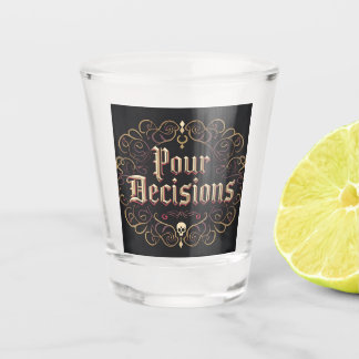 Vaso de chupito gótico de cráneo estilo barroco Po