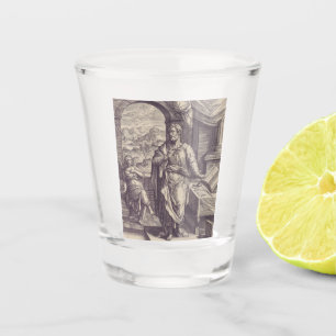 Vaso De Chupito Grabado de San Mateo Inspiración Divina