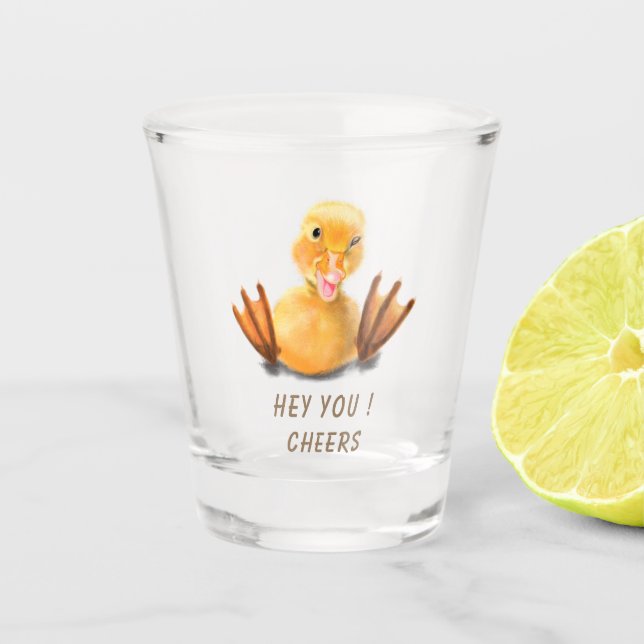 Vaso De Chupito Gracioso Duck Shot Glass Chepers - Texto Personali (Anverso)