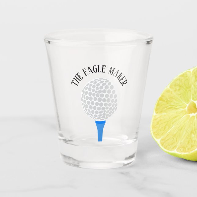 Vaso De Chupito Gracioso El Tee De La Pelota De Golf Eagle Maker (Anverso)