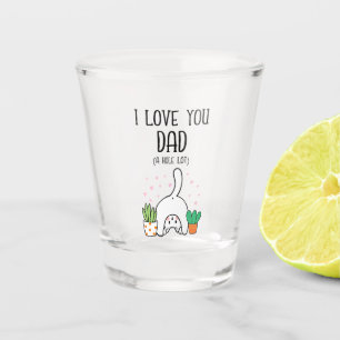 Vaso De Chupito Gracioso Gato Que Te Amo Papá Mucho