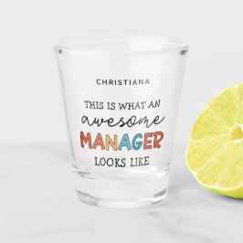 Vaso De Chupito Gracioso Gestor Retro Awesome Personalizado