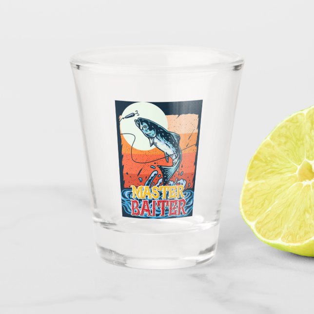 Vaso De Chupito Gracioso Maestro Pescador Baiter (Anverso)