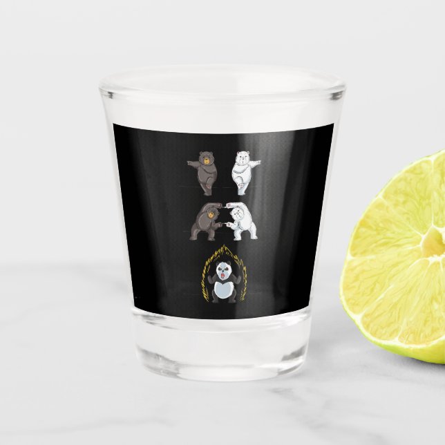 Vaso De Chupito Gracioso Panda Cute Polar Oso Animal Lover (Anverso)