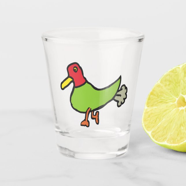 Vaso De Chupito Gracioso pato (Anverso)