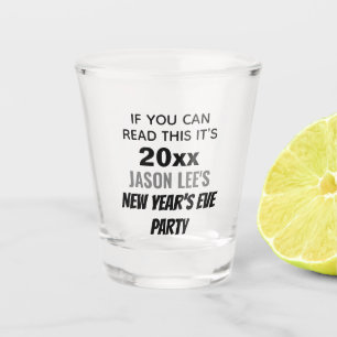 Vaso De Chupito Gracioso Personalizado de Fiesta de Año Nuevo