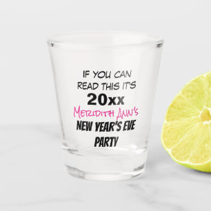 Vaso De Chupito Gracioso Personalizado Fiesta de Año Nuevo