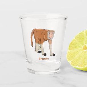 Vaso De Chupito Gracioso proboscito personalizado ilustracion