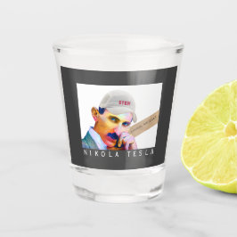 Vaso De Chupito Gracioso retrato Tesla