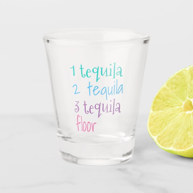 Vaso De Chupito Gracioso Tequila Shot Glass (Anverso)