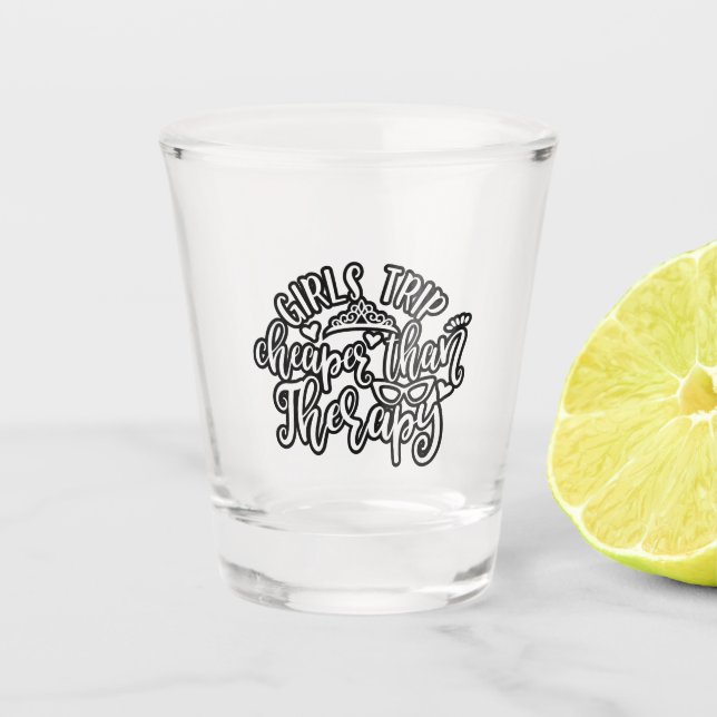 Vaso De Chupito Gracioso viaje de Chicas de diseño más barato que  (Anverso)