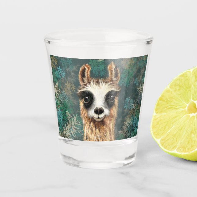 Vaso De Chupito Gracioso vidrio caliente con una curiosa llamada b (Anverso)