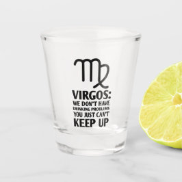 Vaso De Chupito Gracioso Virgo Zodiac Rótulos Beber Horóscopo