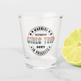Vaso De Chupito Gradiente Divertido de Viaje de Chicas Personaliza