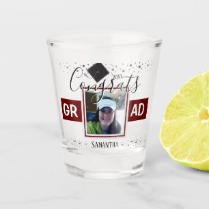 Vaso De Chupito Graduación Congrats GRAD Name and Photo Wine