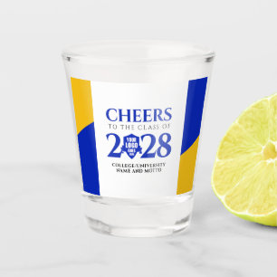 Vaso De Chupito Graduación de la Universidad de la Escuela de Oro 