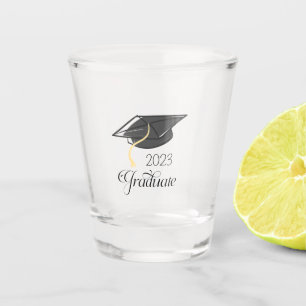 Vaso De Chupito Graduación Gift Black Graduation Cap