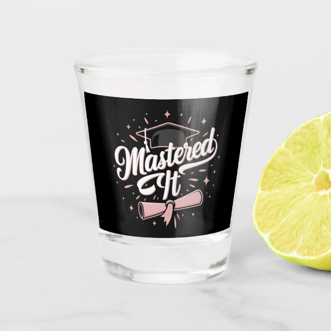 Vaso De Chupito Graduación MBA de licenciado en licenciatura en te (Anverso)