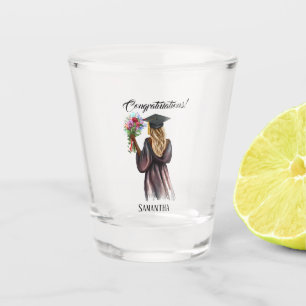 Vaso De Chupito Graduación personalizada de acuarela (14)