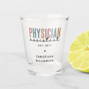 Vaso De Chupito Graduación personalizada de un asistente de médico