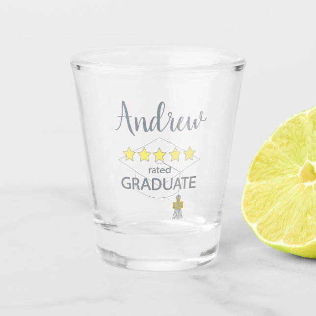 Vaso De Chupito Graduado De 5 Estrellas (Anverso)