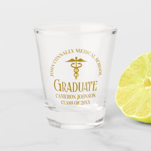 Vaso De Chupito Graduado de la Escuela Médica de Oro de moda Keeps