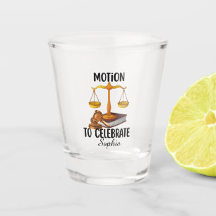 Vaso De Chupito Graduado en derecho divertido personalizado