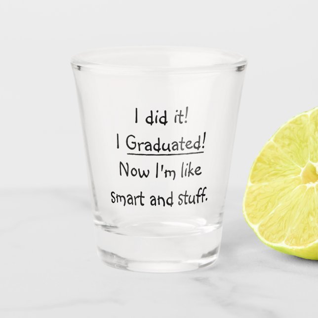 Vaso De Chupito Gradué Humor Graduado Graduado Graduado Gratuito (Anverso)