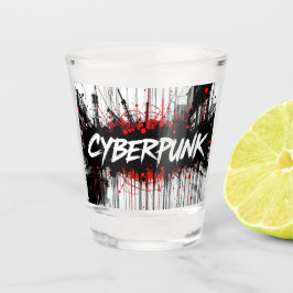Vaso De Chupito Graffiti Cyberpunk - Vidrio de disparo