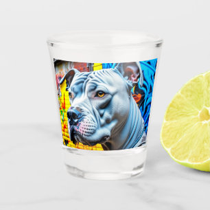 Vaso De Chupito Graffiti urbano Ciudad de arte callejero Pitbull L